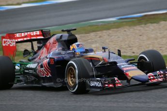 World © Octane Photographic Ltd. Scuderia Toro Rosso STR10 – Carlos Sainz Jnr. Tuesday 3rd February 2015, Formula 1 Winter testing, Jerez de la Frontera, Spain. Digital Ref: 1183LB1D2915