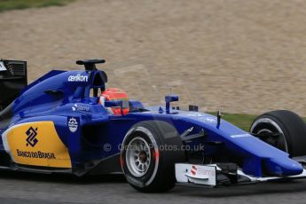 World © Octane Photographic Ltd. Sauber F1 Team C34-Ferrari – Felipe Nasr. Tuesday 3rd February 2015, Formula 1 Winter testing, Jerez de la Frontera, Spain. Digital Ref : 1183LB1D2924