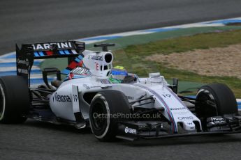 World © Octane Photographic Ltd. Williams Martini Racing FW37 – Felipe Massa. Tuesday 3rd February 2015, Formula 1 Winter testing, Jerez de la Frontera, Spain. Digital Ref: 1183LB1D2977