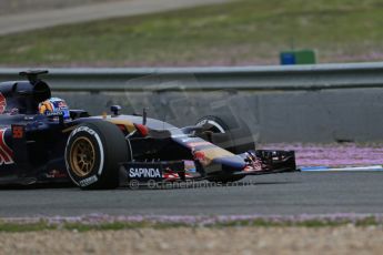 World © Octane Photographic Ltd. Scuderia Toro Rosso STR10 – Carlos Sainz Jnr. Tuesday 3rd February 2015, Formula 1 Winter testing, Jerez de la Frontera, Spain. Digital Ref: 1183LB1D3185
