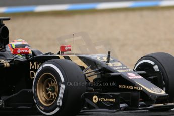 World © Octane Photographic Ltd. Lotus F1 Team E23 Hybrid – Pastor Maldonado. Tuesday 3rd February 2015, Formula 1 Winter testing, Jerez de la Frontera, Spain. Digital Ref: 1183LB1D3251