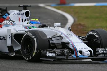 World © Octane Photographic Ltd. Williams Martini Racing FW37 – Felipe Massa. Tuesday 3rd February 2015, Formula 1 Winter testing, Jerez de la Frontera, Spain. Digital Ref: 1183LB1D3281