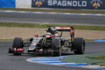 World © Octane Photographic Ltd. Lotus F1 Team E23 Hybrid – Pastor Maldonado. Tuesday 3rd February 2015, Formula 1 Winter testing, Jerez de la Frontera, Spain. Digital Ref: 1183LB1D3313