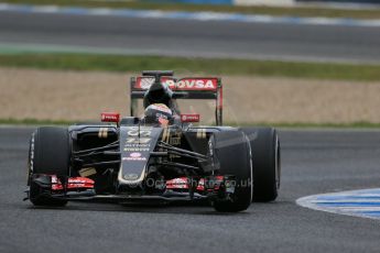 World © Octane Photographic Ltd. Lotus F1 Team E23 Hybrid – Pastor Maldonado. Tuesday 3rd February 2015, Formula 1 Winter testing, Jerez de la Frontera, Spain. Digital Ref: 1183LB1D3353