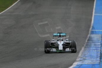 World © Octane Photographic Ltd. Mercedes AMG Petronas F1 W06 Hybrid – Nico Rosberg. Tuesday 3rd February 2015, Formula 1 Winter testing, Jerez de la Frontera, Spain. Digital Ref : 1183LB1D3400