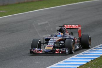 World © Octane Photographic Ltd. Scuderia Toro Rosso STR10 – Carlos Sainz Jnr. Tuesday 3rd February 2015, Formula 1 Winter testing, Jerez de la Frontera, Spain. Digital Ref: 1183LB1D3595
