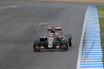 World © Octane Photographic Ltd. Lotus F1 Team E23 Hybrid – Pastor Maldonado. Tuesday 3rd February 2015, Formula 1 Winter testing, Jerez de la Frontera, Spain. Digital Ref: 1183LB1D3639