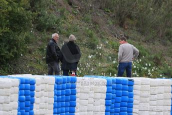 World © Octane Photographic Ltd. Infiniti Red Bull Racing - Team boss' taking a walk around the circuit. Dietrich Mateschitz and Helmut Marko. Tuesday 3rd February 2015, Formula 1 Winter testing, Jerez de la Frontera, Spain. Digital Ref : 1183LB1D3705