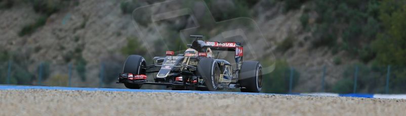 World © Octane Photographic Ltd. Lotus F1 Team E23 Hybrid – Pastor Maldonado. Tuesday 3rd February 2015, Formula 1 Winter testing, Jerez de la Frontera, Spain. Digital Ref: 1183LB1D3730