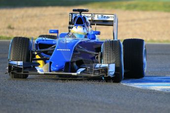 World © Octane Photographic Ltd. Sauber F1 Team C34-Ferrari – Marcus Ericsson. Wednesday 4th February 2015, Formula 1 Winter testing, Jerez de la Frontera, Spain. Digital Ref : 1184CB1D3329