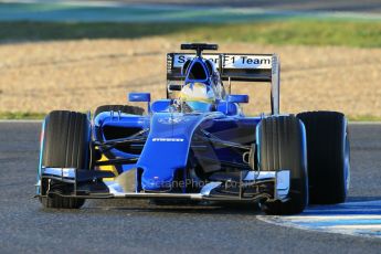 World © Octane Photographic Ltd. Sauber F1 Team C34-Ferrari – Marcus Ericsson. Wednesday 4th February 2015, Formula 1 Winter testing, Jerez de la Frontera, Spain. Digital Ref : 1184CB1D3368