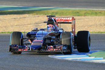 World © Octane Photographic Ltd. Scuderia Toro Rosso STR10 – Max Verstappen. Wednesday 4th February 2015, Formula 1 Winter testing, Jerez de la Frontera, Spain. Digital Ref: 1184CB1D3396