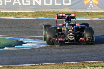 World © Octane Photographic Ltd. Lotus F1 Team E23 Hybrid – Romain Grosjean. Wednesday 4th February 2015, Formula 1 Winter testing, Jerez de la Frontera, Spain. Digital Ref: 1184CB1D3403