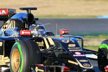 World © Octane Photographic Ltd. Lotus F1 Team E23 Hybrid – Romain Grosjean. Wednesday 4th February 2015, Formula 1 Winter testing, Jerez de la Frontera, Spain. Digital Ref: 1184CB1D3413