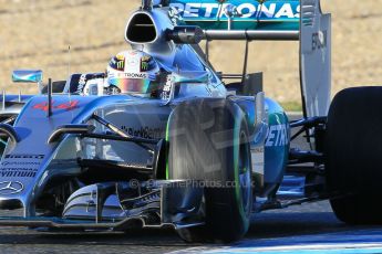 World © Octane Photographic Ltd. Mercedes AMG Petronas F1 W06 Hybrid – Lewis Hamilton. Wednesday 4th February 2015, Formula 1 Winter testing, Jerez de la Frontera, Spain. Digital Ref : 1184CB1D3507