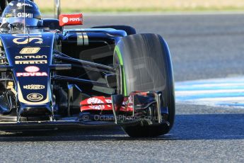 World © Octane Photographic Ltd. Lotus F1 Team E23 Hybrid – Romain Grosjean. Wednesday 4th February 2015, Formula 1 Winter testing, Jerez de la Frontera, Spain. Digital Ref: 1184CB1D3591