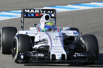 World © Octane Photographic Ltd. Williams Martini Racing FW37 – Felipe Massa. Wednesday 4th February 2015, Formula 1 Winter testing, Jerez de la Frontera, Spain. Digital Ref: 1184CB1D3878