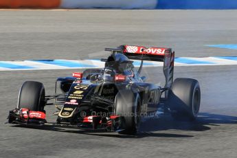 World © Octane Photographic Ltd. Lotus F1 Team E23 Hybrid – Romain Grosjean. Wednesday 4th February 2015, Formula 1 Winter testing, Jerez de la Frontera, Spain. Digital Ref: 1184CB1D3886