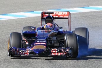 World © Octane Photographic Ltd. Scuderia Toro Rosso STR10 – Max Verstappen. Wednesday 4th February 2015, Formula 1 Winter testing, Jerez de la Frontera, Spain. Digital Ref: 1184CB1D3924