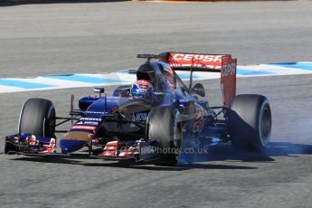 World © Octane Photographic Ltd. Scuderia Toro Rosso STR10 – Max Verstappen. Wednesday 4th February 2015, Formula 1 Winter testing, Jerez de la Frontera, Spain. Digital Ref: 1184CB1D3934