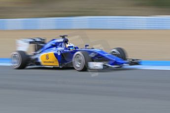 World © Octane Photographic Ltd. Sauber F1 Team C34-Ferrari – Marcus Ericsson. Wednesday 4th February 2015, Formula 1 Winter testing, Jerez de la Frontera, Spain. Digital Ref : 1184CB1D4175