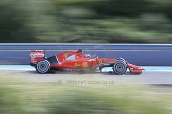 World © Octane Photographic Ltd. Scuderia Ferrari SF15-T – Kimi Raikkonen. Wednesday 4th February 2015, Formula 1 Winter testing, Jerez de la Frontera, Spain. Digital Ref: 1184CB1D4205