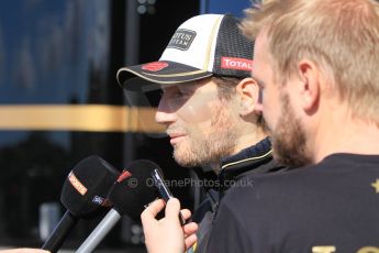 World © Octane Photographic Ltd. Lotus F1 Team E23 Hybrid – Romain Grosjean. Wednesday 4th February 2015, Formula 1 Winter testing, Jerez de la Frontera, Spain. Digital Ref: 1184CB1D4256