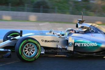 World © Octane Photographic Ltd. Mercedes AMG Petronas F1 W06 Hybrid – Lewis Hamilton. Wednesday 4th February 2015, Formula 1 Winter testing, Jerez de la Frontera, Spain. Digital Ref : 1184LB1D3768