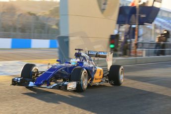 World © Octane Photographic Ltd. Sauber F1 Team C34-Ferrari – Marcus Ericsson. Wednesday 4th February 2015, Formula 1 Winter testing, Jerez de la Frontera, Spain. Digital Ref : 1184LB1D3785