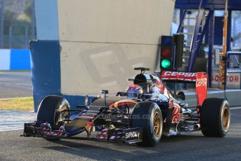 World © Octane Photographic Ltd. Scuderia Toro Rosso STR10 – Max Verstappen. Wednesday 4th February 2015, Formula 1 Winter testing, Jerez de la Frontera, Spain. Digital Ref: 1184LB1D3798