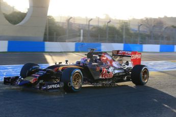 World © Octane Photographic Ltd. Scuderia Toro Rosso STR10 – Max Verstappen. Wednesday 4th February 2015, Formula 1 Winter testing, Jerez de la Frontera, Spain. Digital Ref: 1184LB1D3813