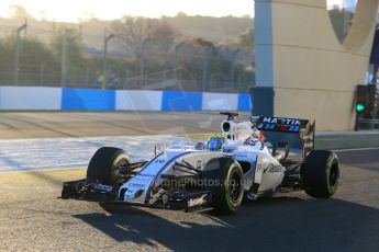 World © Octane Photographic Ltd. Williams Martini Racing FW37 – Felipe Massa. Wednesday 4th February 2015, Formula 1 Winter testing, Jerez de la Frontera, Spain. Digital Ref: 1184LB1D3835