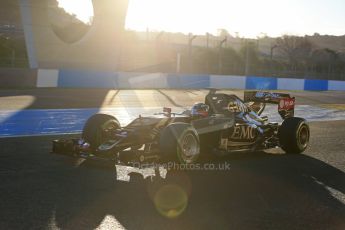 World © Octane Photographic Ltd. Lotus F1 Team E23 Hybrid – Romain Grosjean. Wednesday 4th February 2015, Formula 1 Winter testing, Jerez de la Frontera, Spain. Digital Ref: 1184LB1D3894
