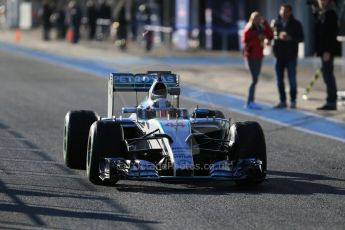 World © Octane Photographic Ltd. Mercedes AMG Petronas F1 W06 Hybrid – Lewis Hamilton. Wednesday 4th February 2015, Formula 1 Winter testing, Jerez de la Frontera, Spain. Digital Ref : 1184LB1D4012