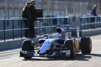 World © Octane Photographic Ltd. Sauber F1 Team C34-Ferrari – Marcus Ericsson. Wednesday 4th February 2015, Formula 1 Winter testing, Jerez de la Frontera, Spain. Digital Ref : 1184LB1D4078