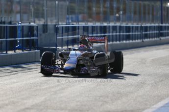 World © Octane Photographic Ltd. Scuderia Toro Rosso STR10 – Max Verstappen. Wednesday 4th February 2015, Formula 1 Winter testing, Jerez de la Frontera, Spain. Digital Ref: 1184LB1D4086