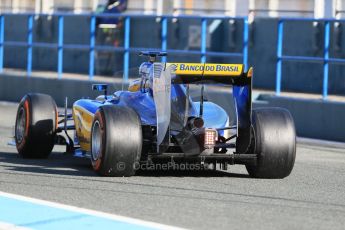 World © Octane Photographic Ltd. Sauber F1 Team C34-Ferrari – Marcus Ericsson. Wednesday 4th February 2015, Formula 1 Winter testing, Jerez de la Frontera, Spain. Digital Ref : 1184LB1D4240