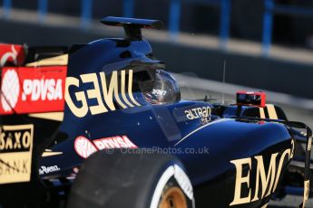 World © Octane Photographic Ltd. Lotus F1 Team E23 Hybrid – Romain Grosjean. Wednesday 4th February 2015, Formula 1 Winter testing, Jerez de la Frontera, Spain. Digital Ref: 1184LB1D4279
