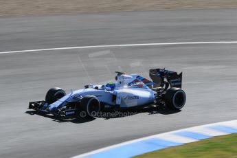 World © Octane Photographic Ltd. Williams Martini Racing FW37 – Felipe Massa. Wednesday 4th February 2015, Formula 1 Winter testing, Jerez de la Frontera, Spain. Digital Ref: 1184LB1D4324
