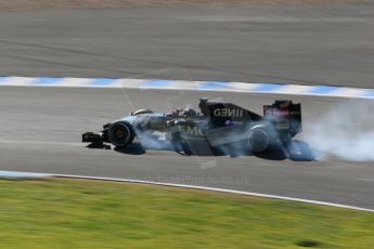 World © Octane Photographic Ltd. Lotus F1 Team E23 Hybrid – Romain Grosjean. Wednesday 4th February 2015, Formula 1 Winter testing, Jerez de la Frontera, Spain. Digital Ref: 1184LB1D4329