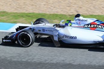 World © Octane Photographic Ltd. Williams Martini Racing FW37 – Felipe Massa. Wednesday 4th February 2015, Formula 1 Winter testing, Jerez de la Frontera, Spain. Digital Ref: 1184LB1D4416