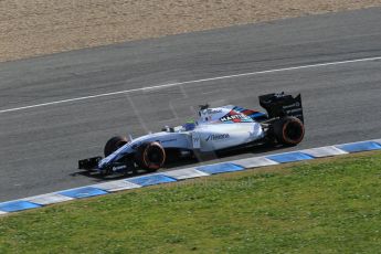 World © Octane Photographic Ltd. Williams Martini Racing FW37 – Felipe Massa. Wednesday 4th February 2015, Formula 1 Winter testing, Jerez de la Frontera, Spain. Digital Ref: 1184LB1D4592
