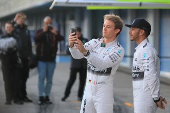 World © Octane Photographic Ltd. Mercedes AMG Petronas F1 W06 Hybrid launch. Sunday 1st February 2015, Formula 1 Winter testing, Jerez de la Frontera, Spain. Digital Ref : 1181CB1D0897