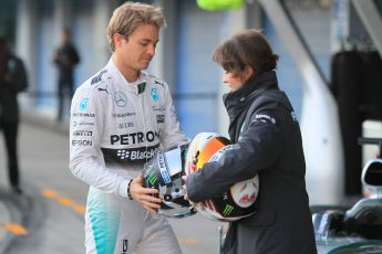 World © Octane Photographic Ltd. Mercedes AMG Petronas F1 W06 Hybrid launch. Sunday 1st February 2015, Formula 1 Winter testing, Jerez de la Frontera, Spain. Digital Ref : 1181CB1D0918