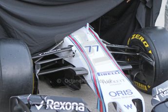 World © Octane Photographic Ltd. Williams Martini Racing FW37 launch. Sunday 1st February 2015, Formula 1 Winter testing, Jerez de la Frontera, Spain. Digital Ref: 1181CB7D0038