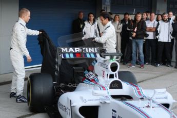 World © Octane Photographic Ltd. Williams Martini Racing FW37 launch. Sunday 1st February 2015, Formula 1 Winter testing, Jerez de la Frontera, Spain. Digital Ref: 1181CB7D0058