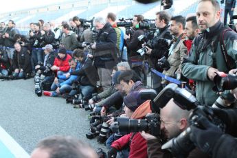 World © Octane Photographic Ltd. Media at the Williams Martini Racing FW37 launch. Sunday 1st February 2015, Formula 1 Winter testing, Jerez de la Frontera, Spain. Digital Ref: 1181CB7D9996