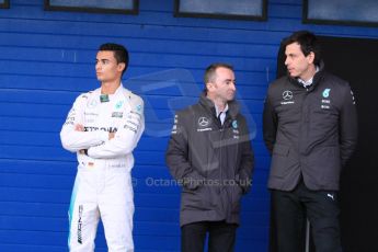 World © Octane Photographic Ltd. Mercedes AMG Petronas F1 W06 Hybrid launch - Pascal Wehrlein. Sunday 1st February 2015, Formula 1 Winter testing, Jerez de la Frontera, Spain. Digital Ref : 1181LB7D9306