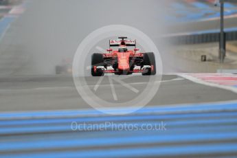 World © Octane Photographic Ltd. Pirelli wet tyre test, Paul Ricard, France. Monday 25th January 2016. Ferrari SF15-T – Kimi Raikkonen. Digital Ref: