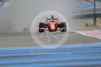 World © Octane Photographic Ltd. Pirelli wet tyre test, Paul Ricard, France. Monday 25th January 2016. Ferrari SF15-T – Kimi Raikkonen. Digital Ref: